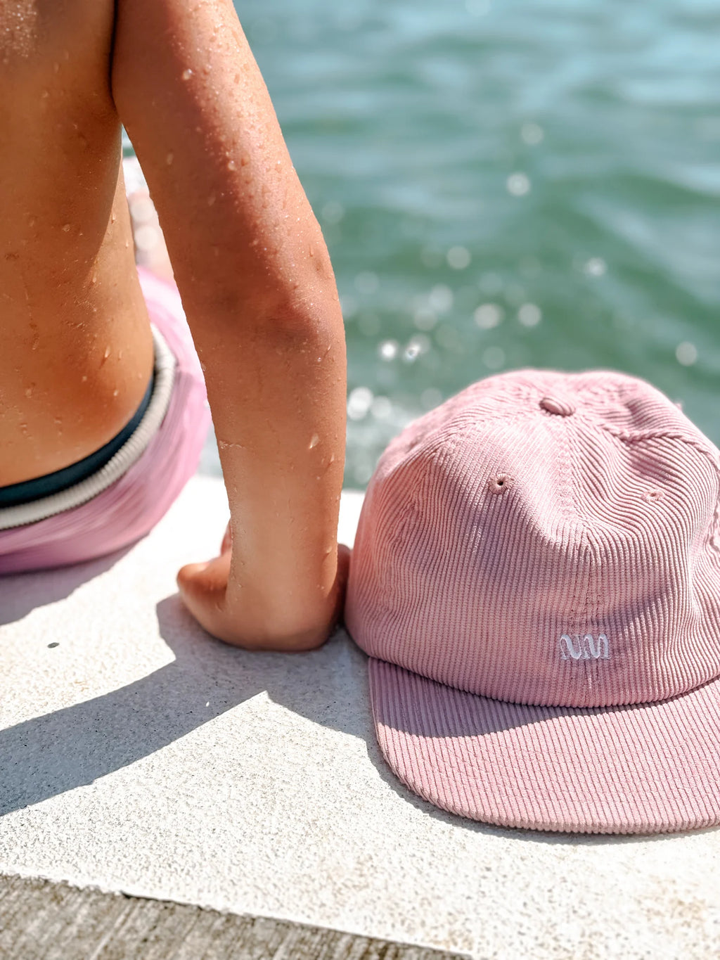 Kids Corduroy Cap Dusty Rose