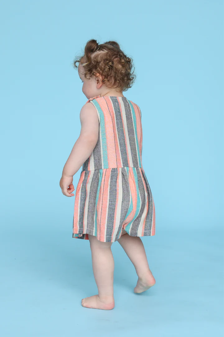 Summer Stripe Cotton Romper