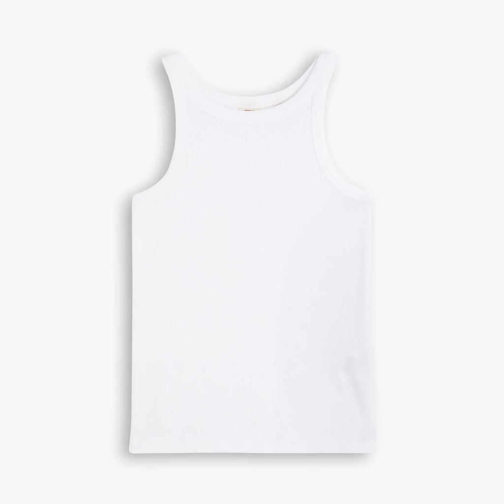 Essential Racer Tank White