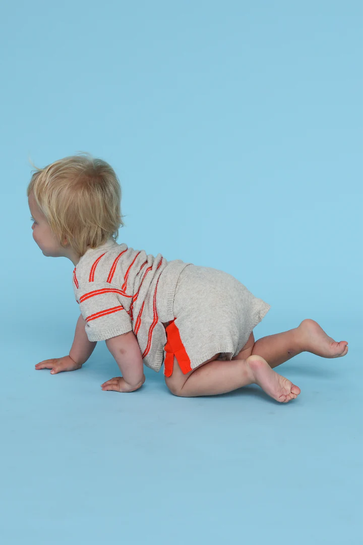 Knitted Shorts Dune Rosso