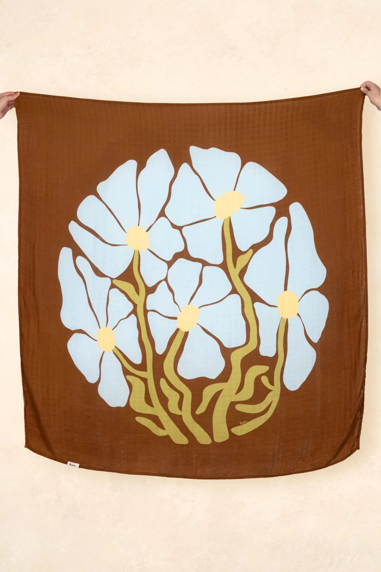 Organic Swaddle Fleur Umber