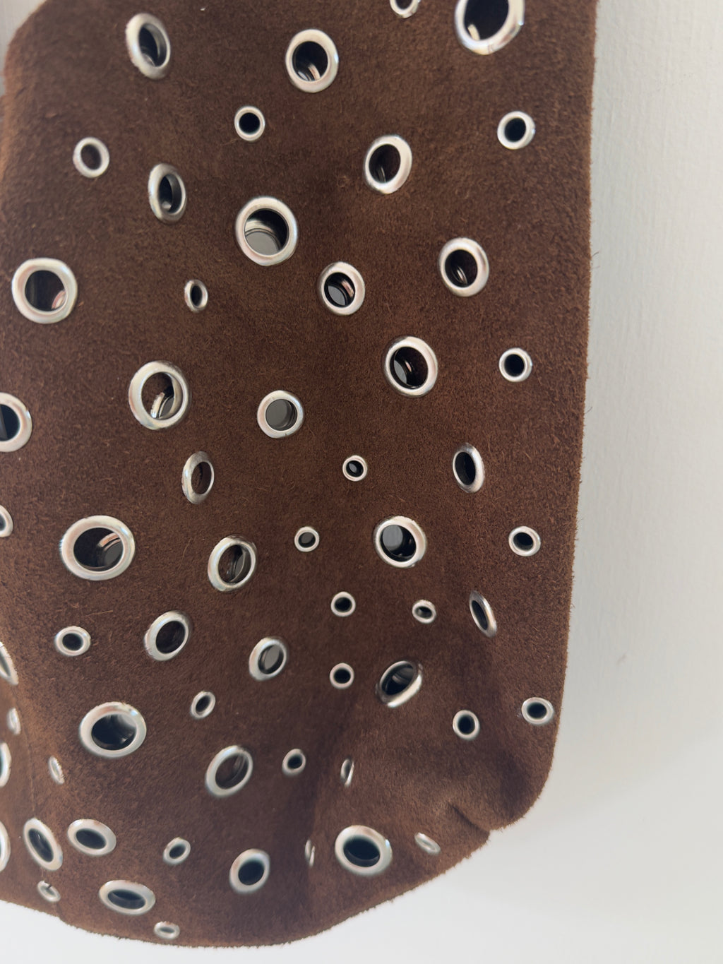 Floppy Leather Suede Bag Choc
