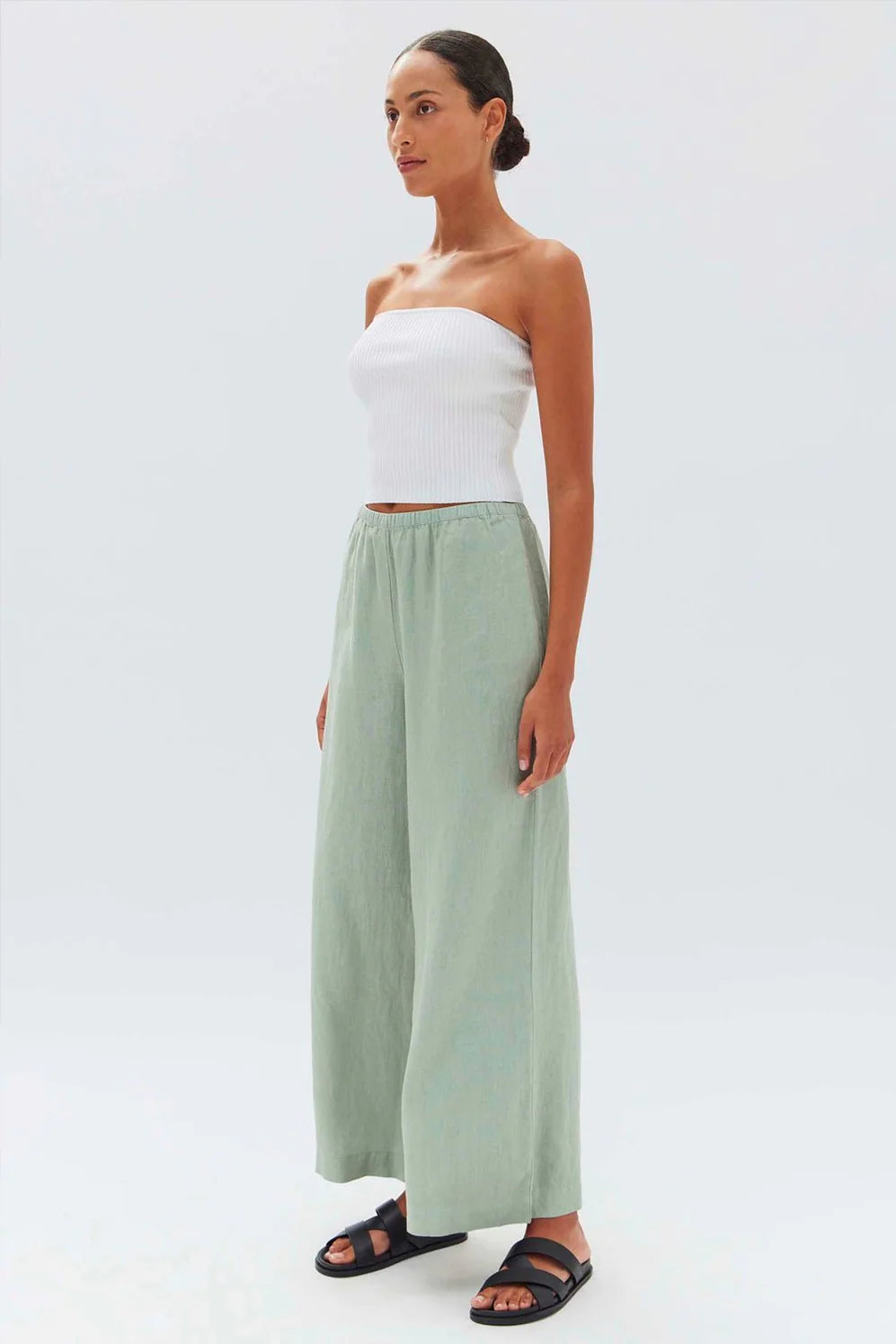 Stella Linen Pants Nettle