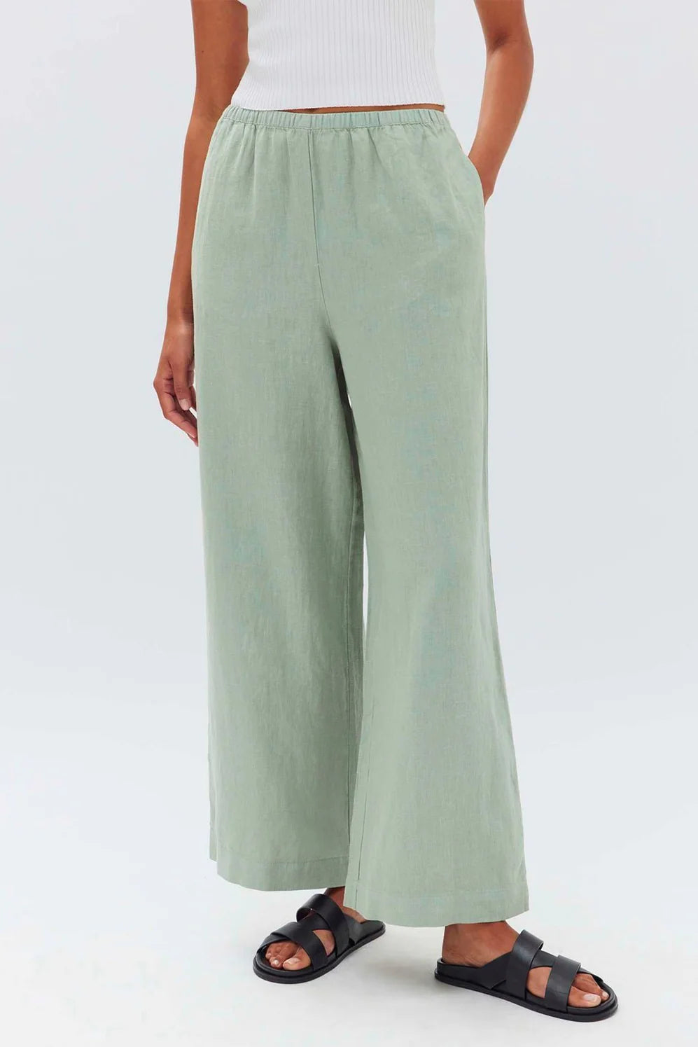 Stella Linen Pants Nettle