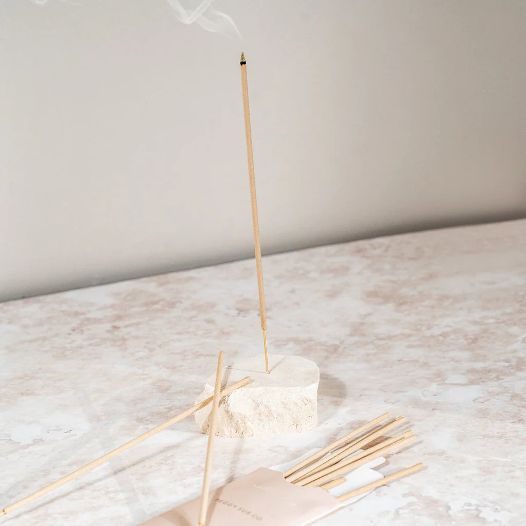 Travertine Incense Holder