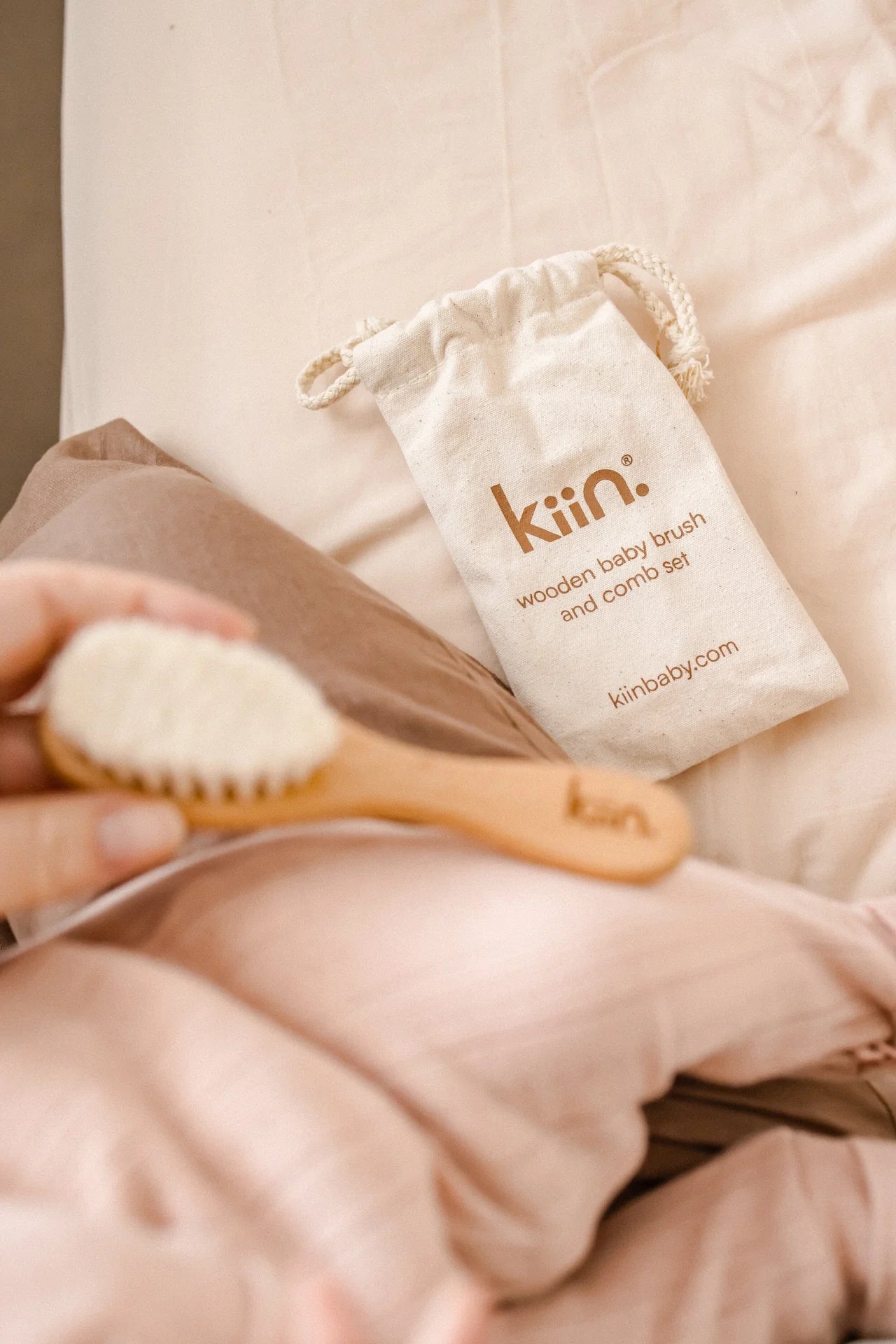 Wooden Baby Brush Set