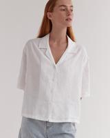 Caley Linen Shirt White