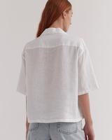 Caley Linen Shirt White