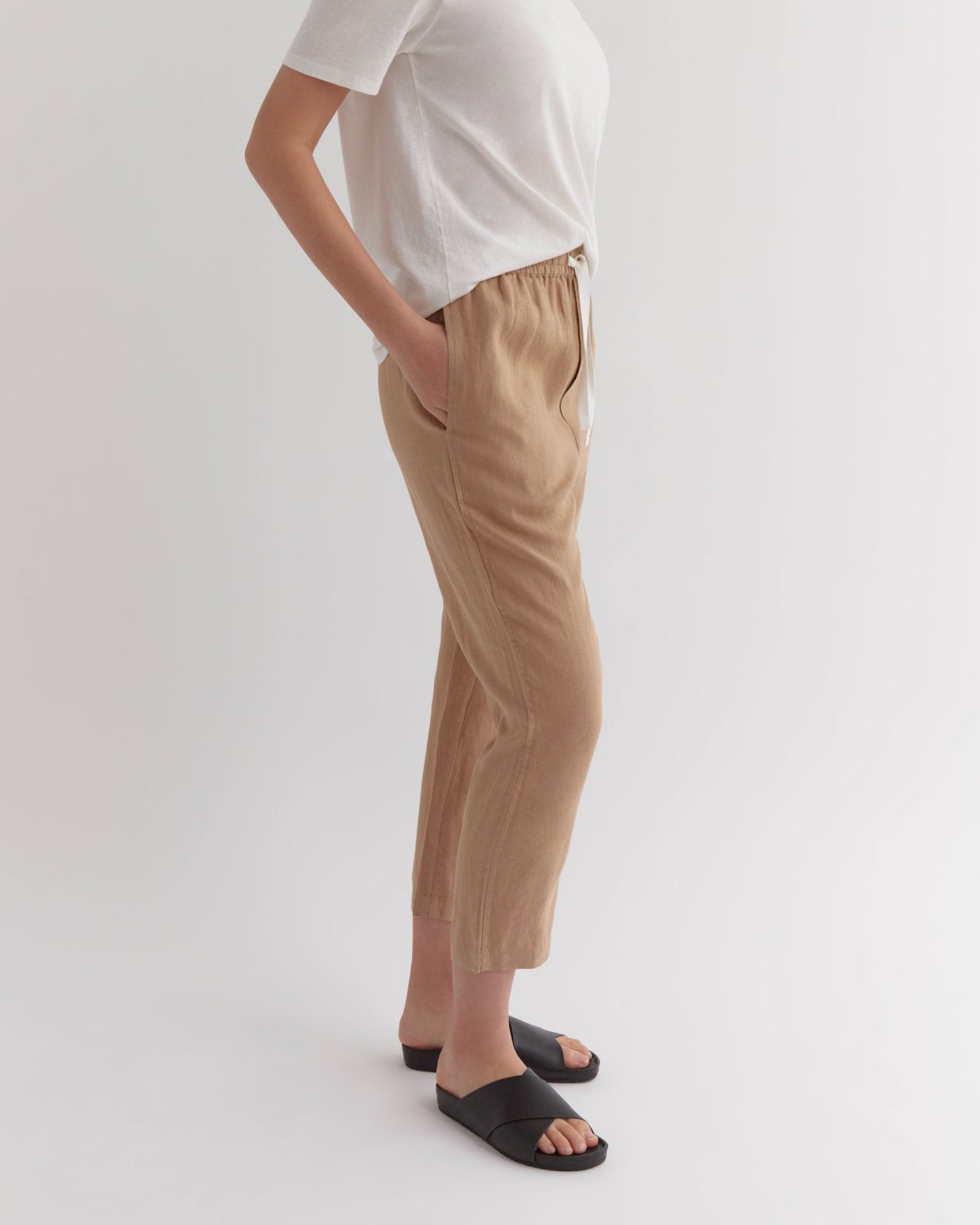 Anya Linen Pant Camel