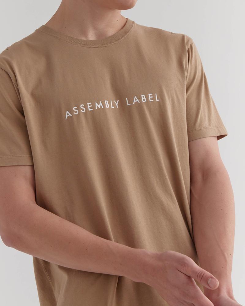Mens Logo Tee Camel