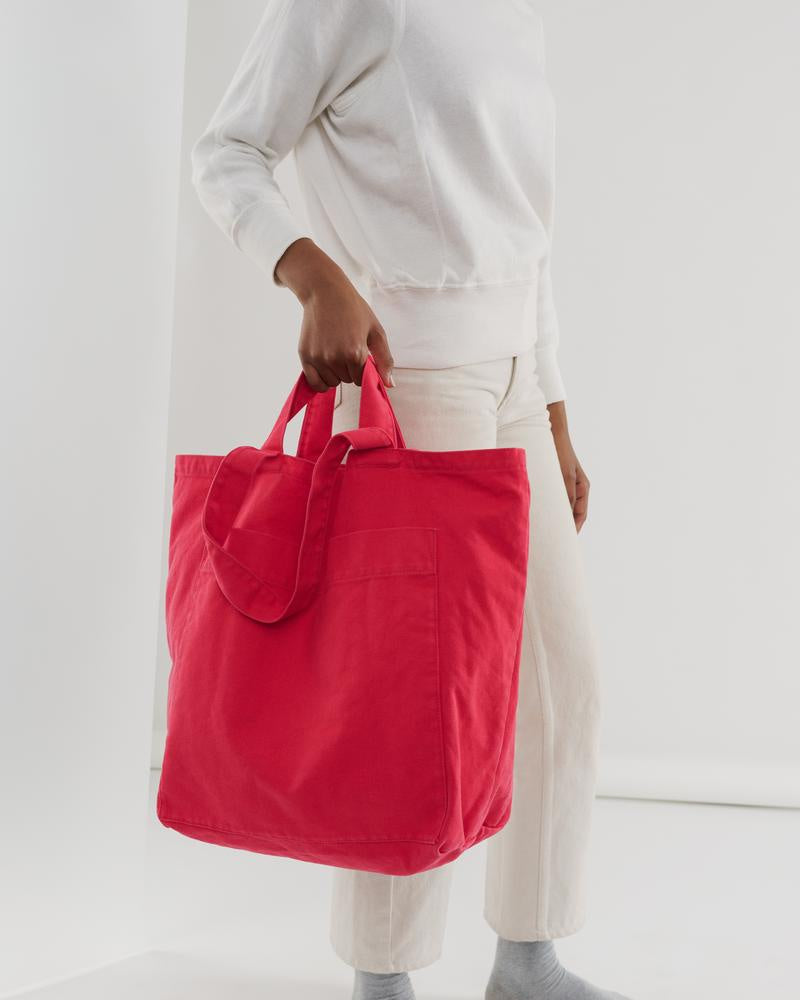 Giant Pocket Tote Punch Red