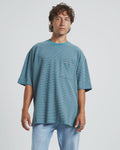 Mens Slouchy Pocket Tee Sediment Brittany Blue