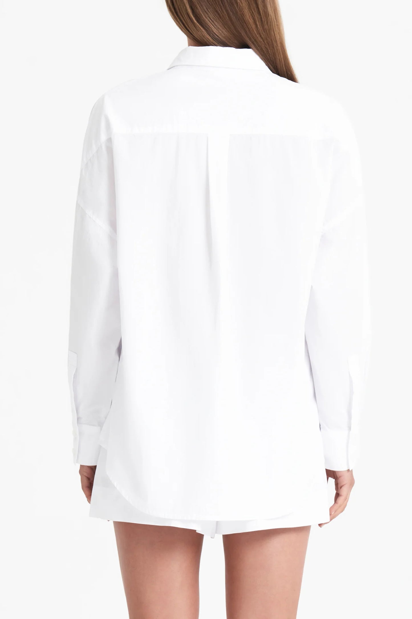 Cruz Poplin Shirt White