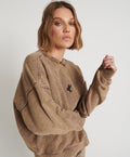 Rust Bower Bird Retro Sweater