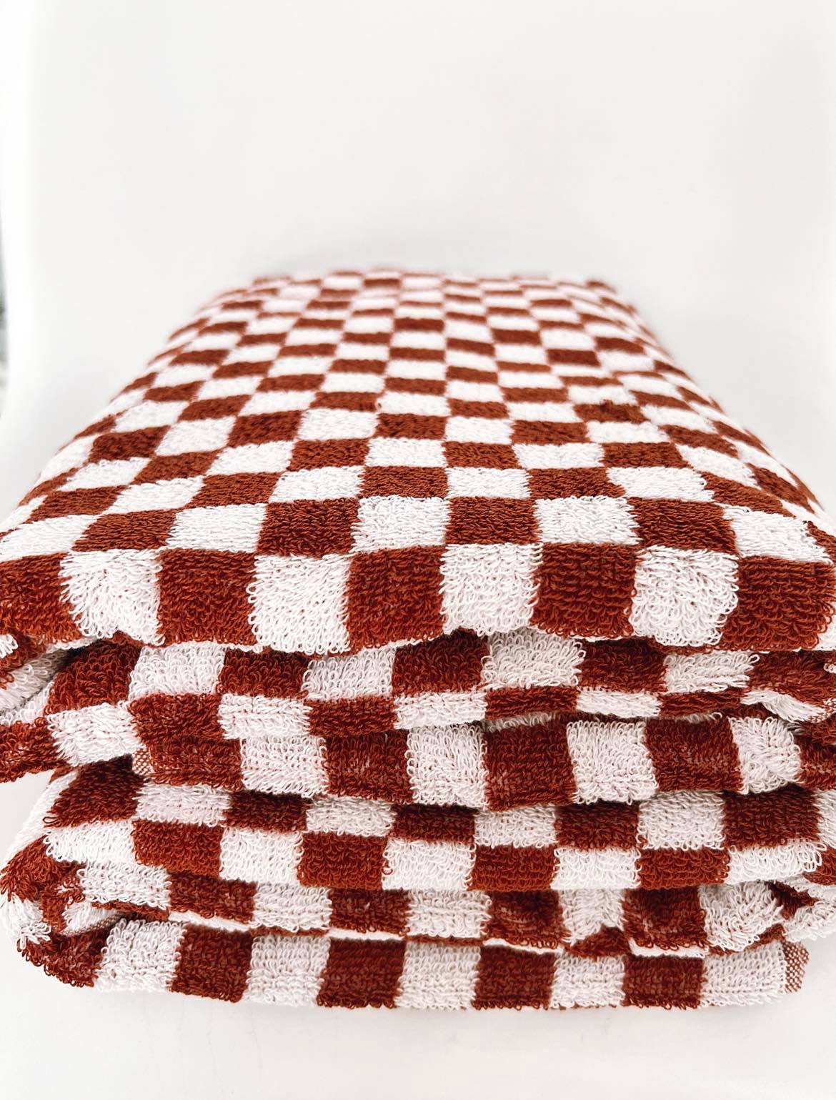 Checker Towel Rust