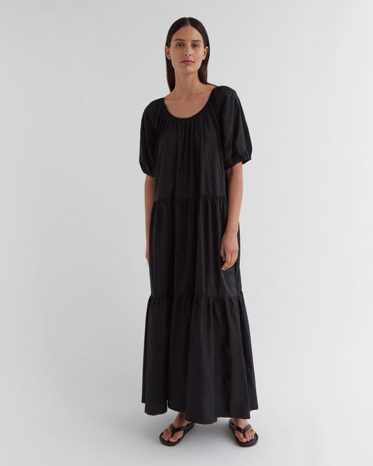 Millie Tiered Dress Black