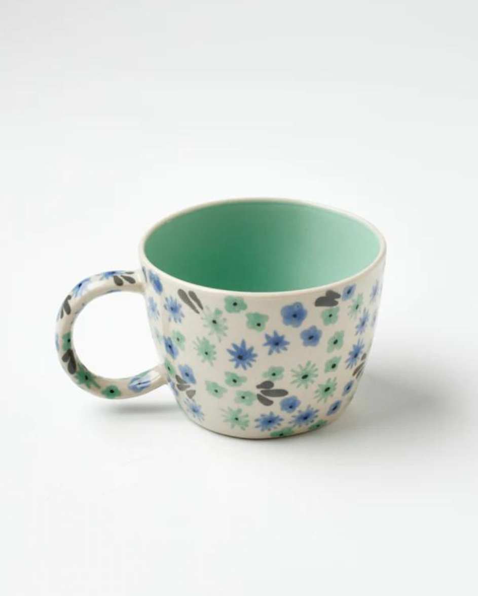 Ditsy Mint Mug