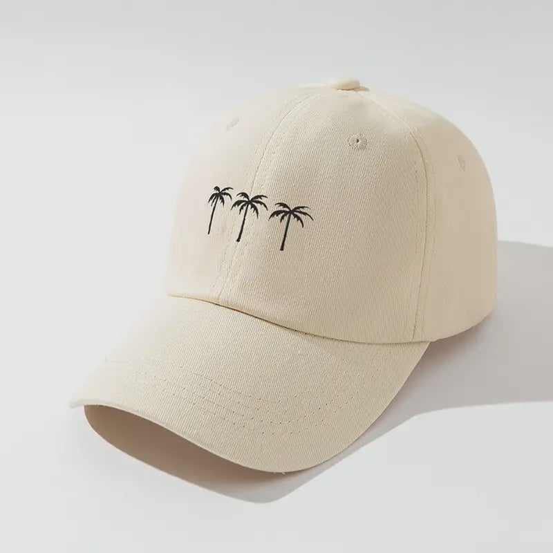 Kids Ivory Palm Tree Cap