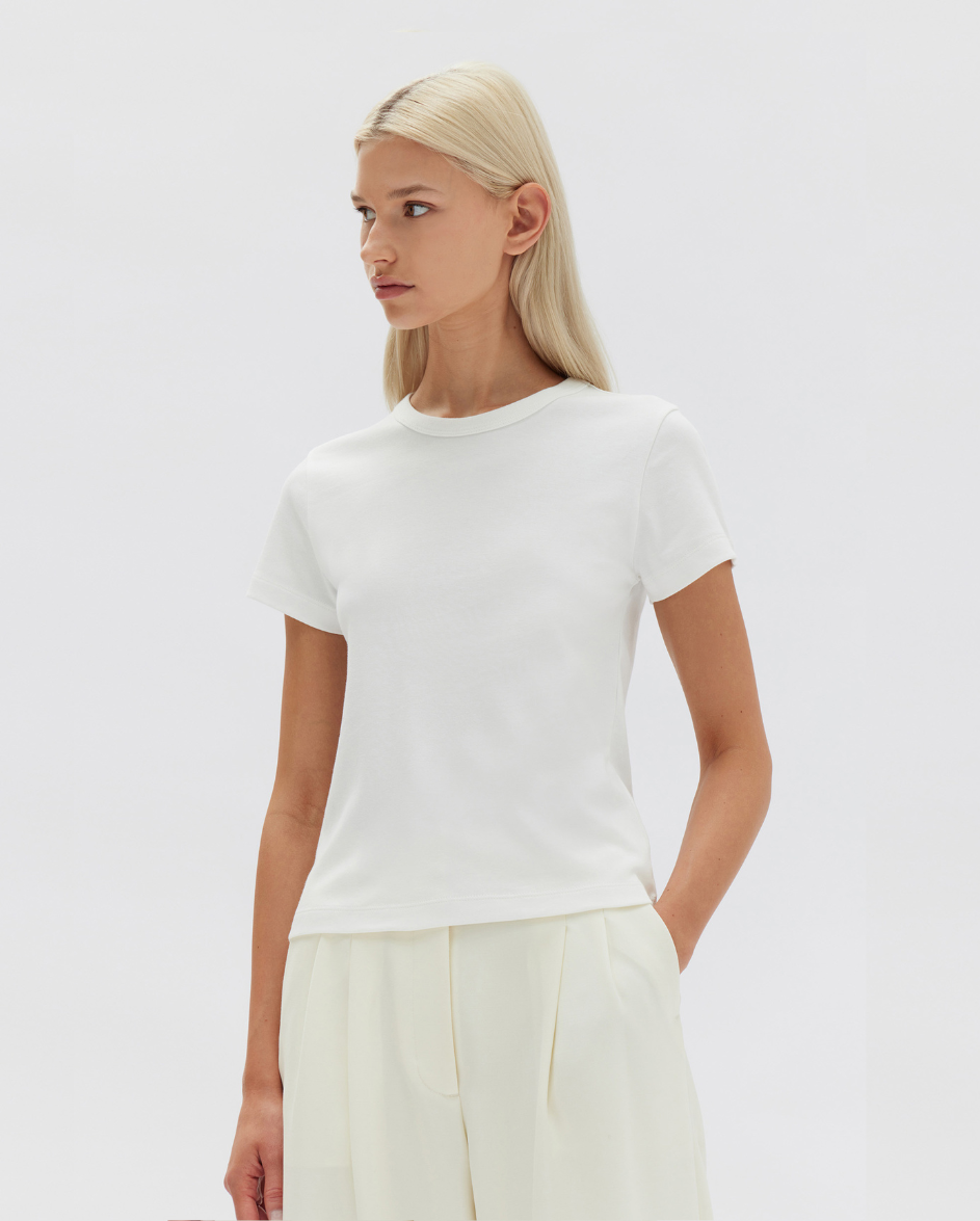 Lyla Cap Sleeve T-shirt White