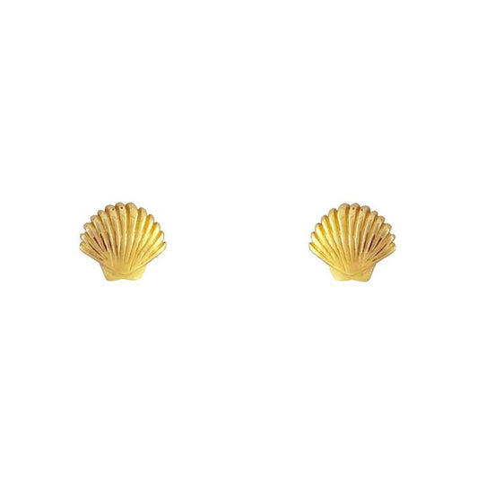 Seashell Studs Gold