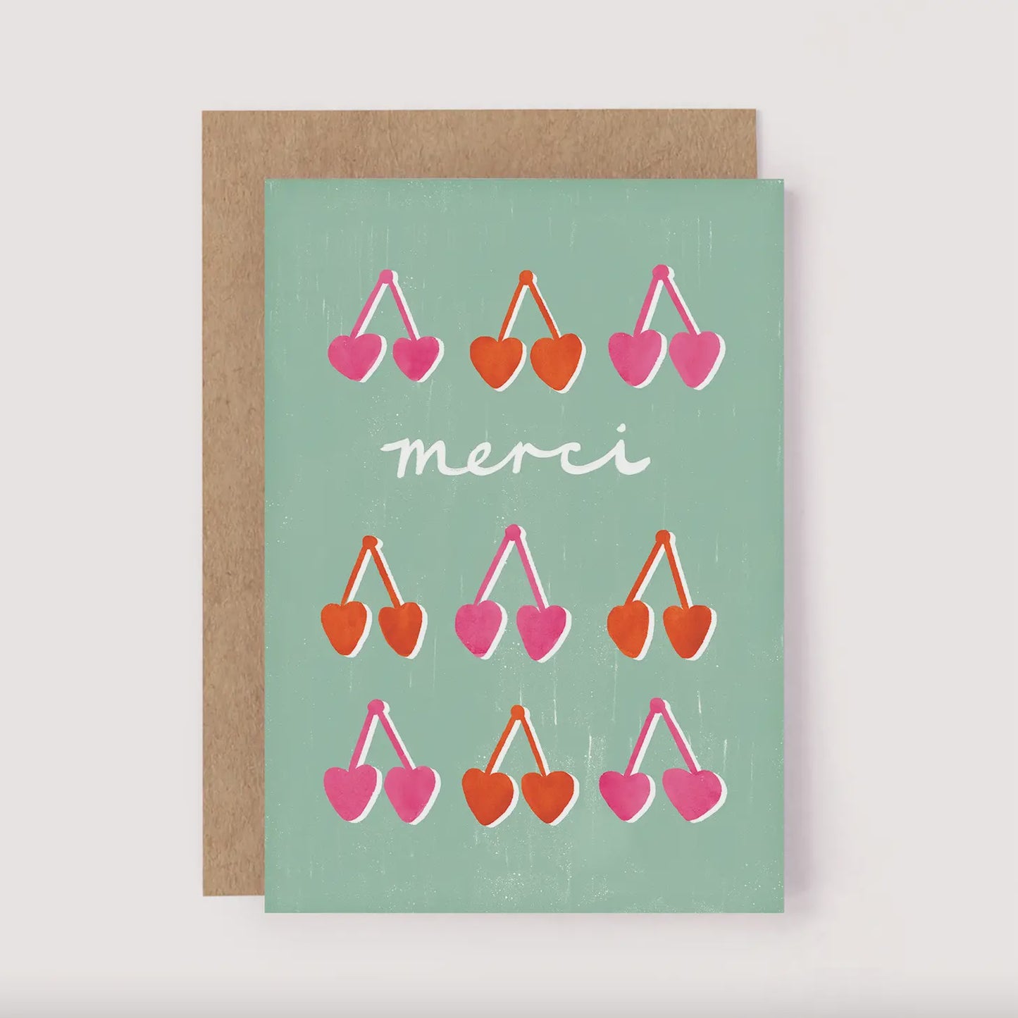 Merci Cherries Card