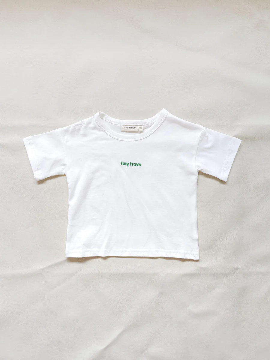 Kids Tiny Trove Tee White