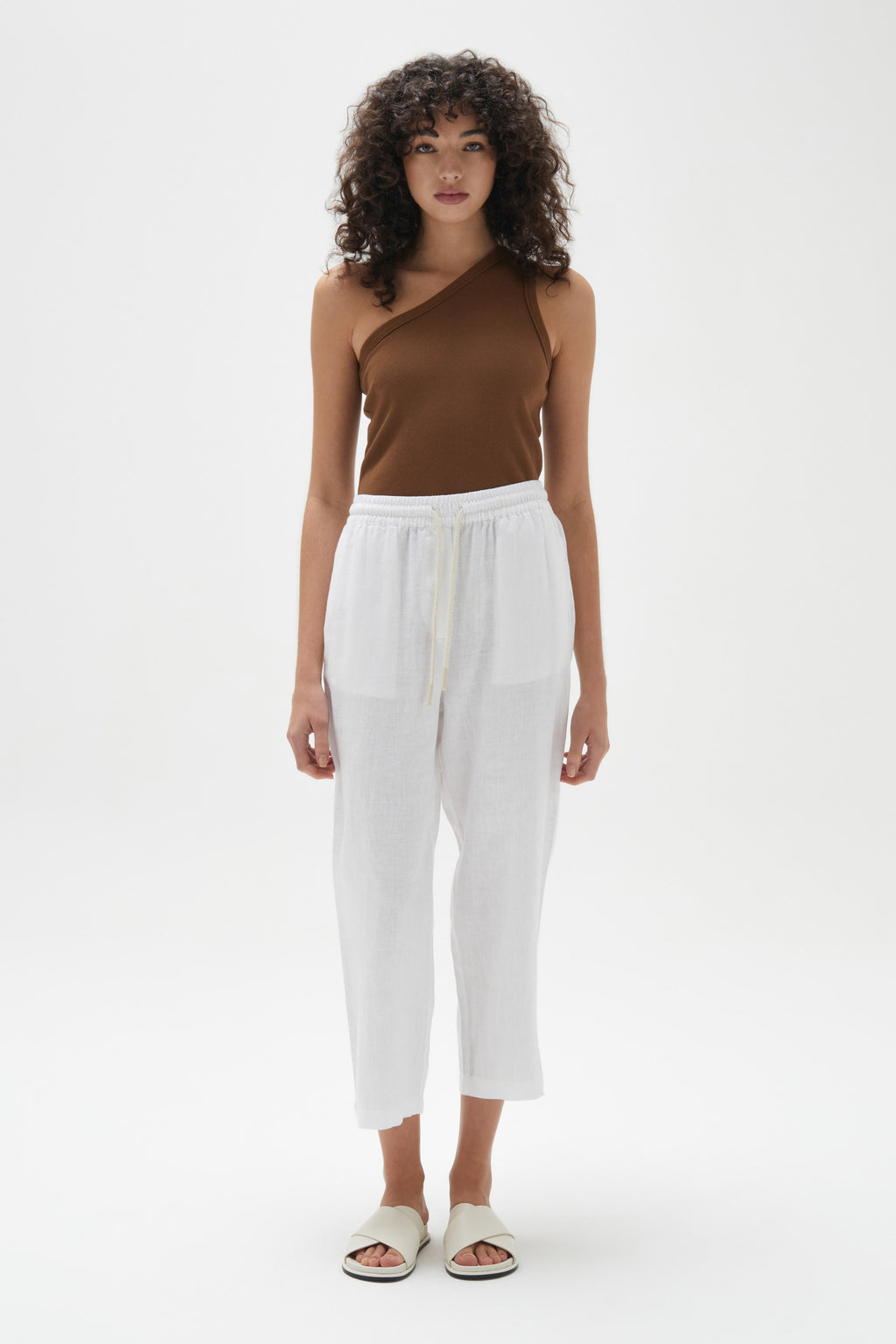 Asymmetrical Tank Burnt Ochre