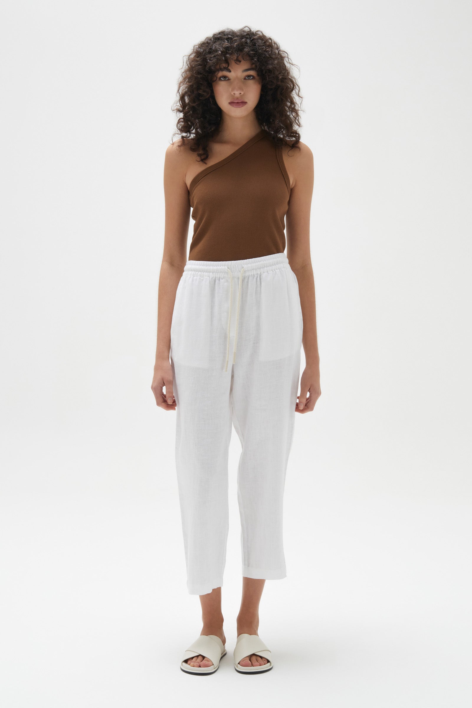 Asymmetrical Tank Burnt Ochre