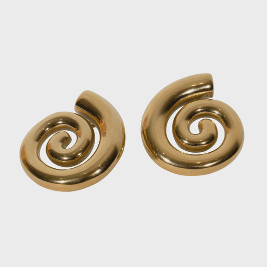 Thick Spiral Earrings