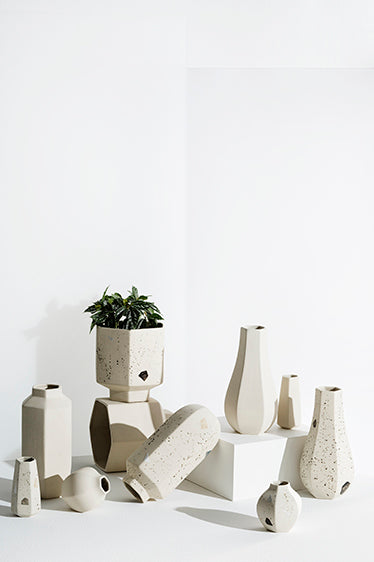 Carved Vase Natural