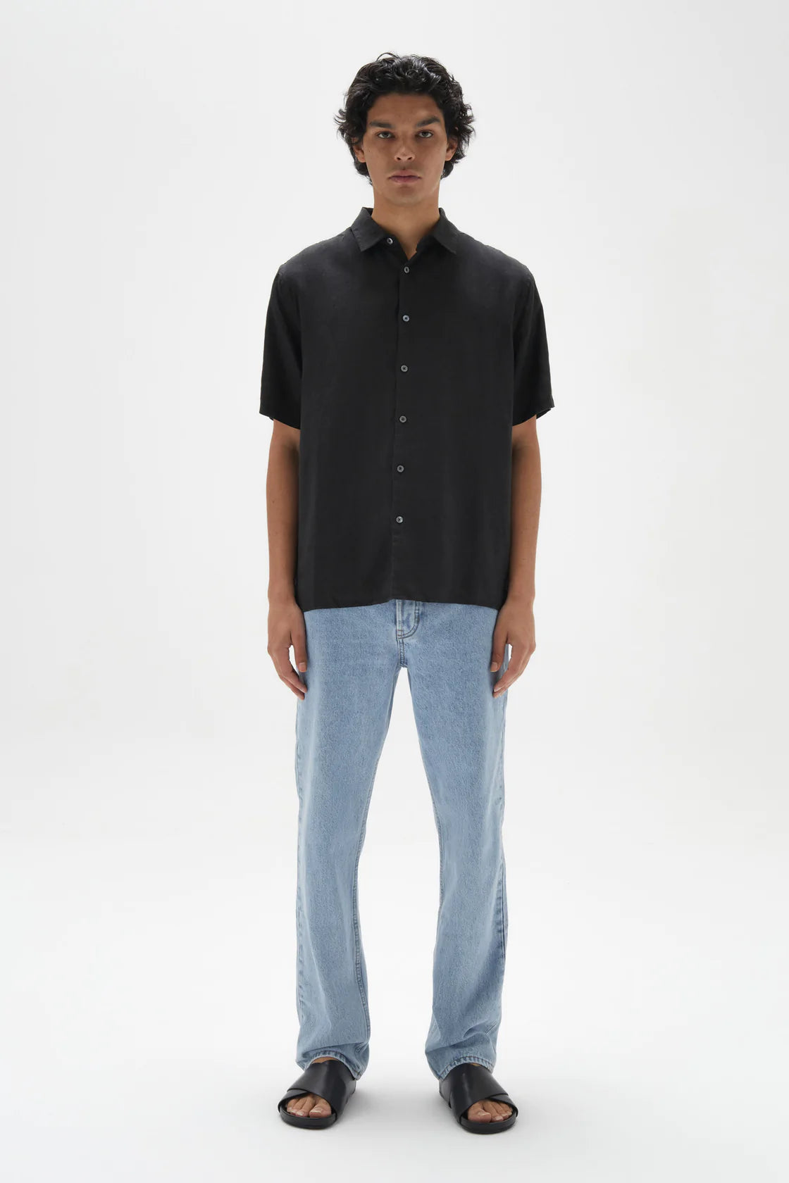 Mens Casual SS Black