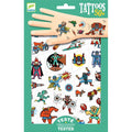 Heroes vs Villains Tattoo Sheet