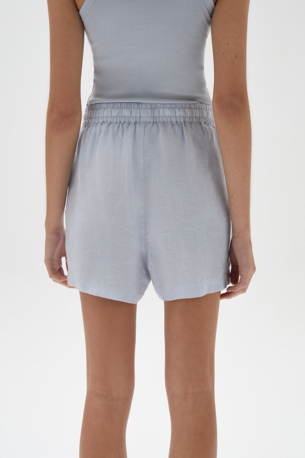 Ease Linen Shorts Blue Haze