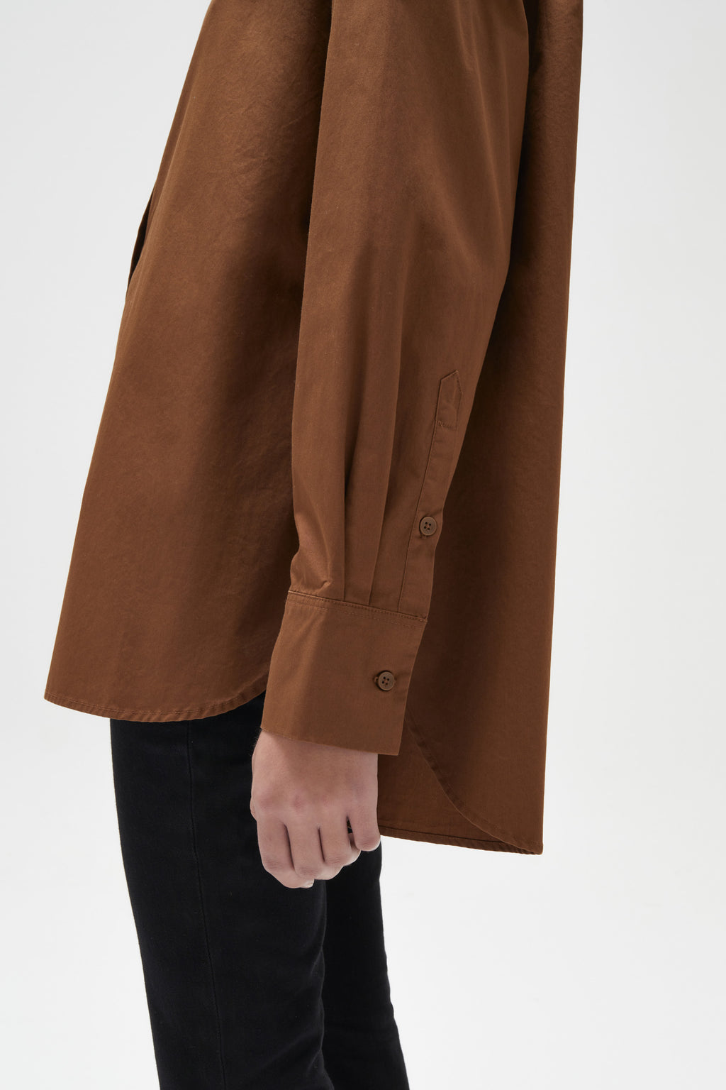 Everyday Poplin Shirt Burnt Ochre
