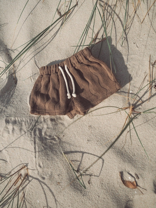 Terry Shorts Wave Mud