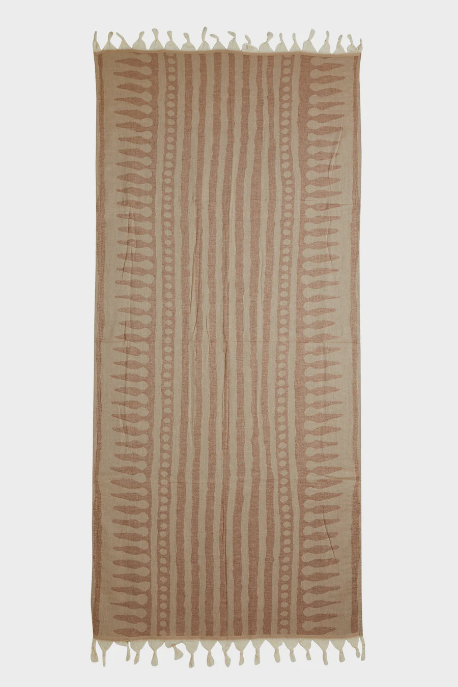 Stripe Towel Brown