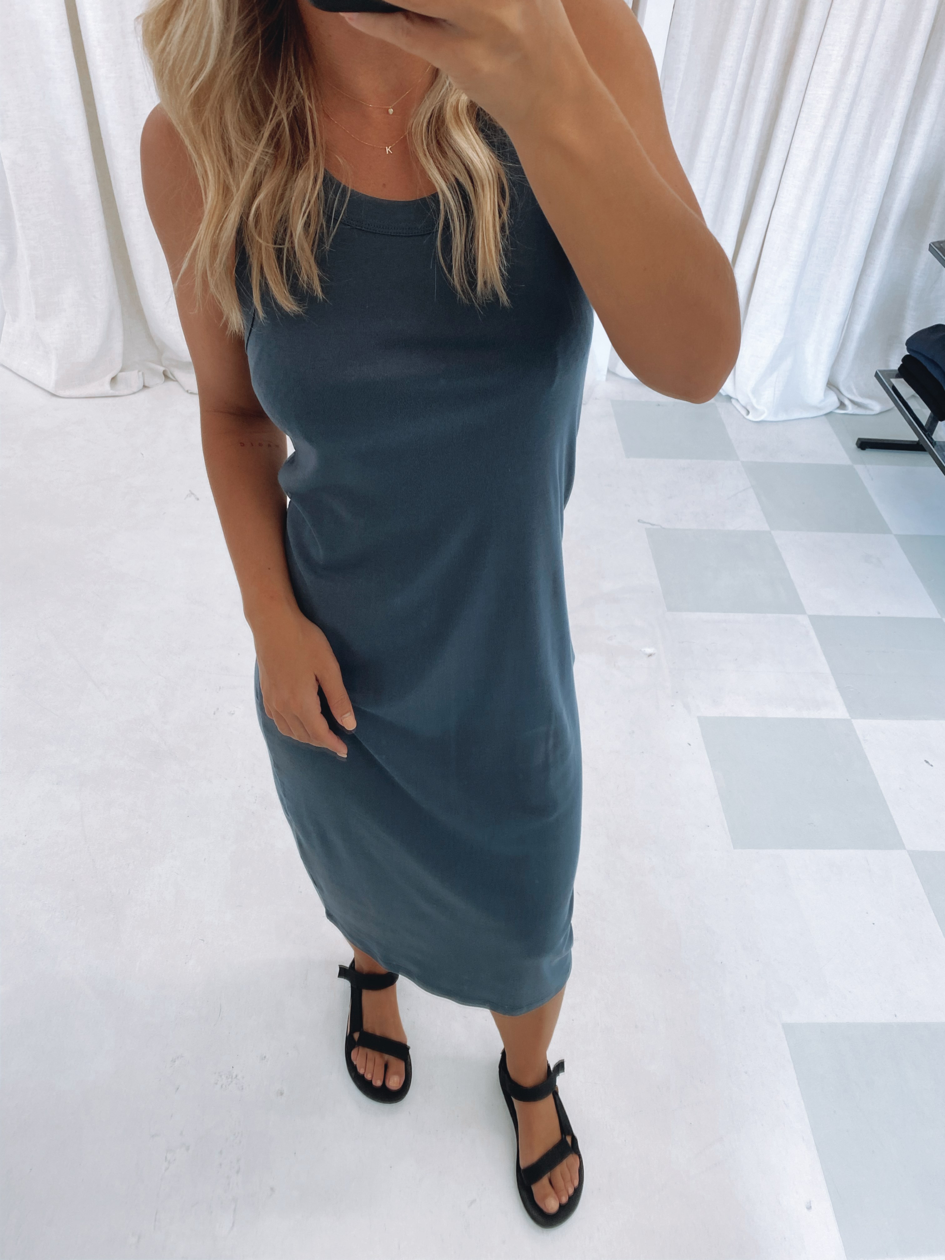 Meike Rib Dress Slate