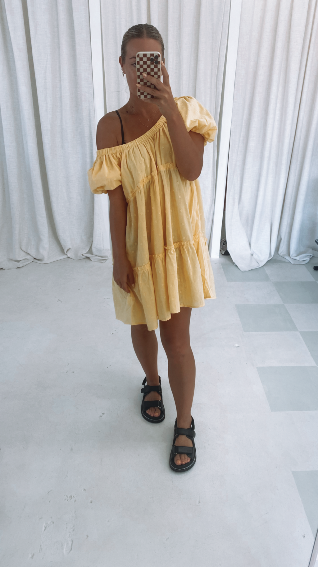 Lara Mini Dress Yellow
