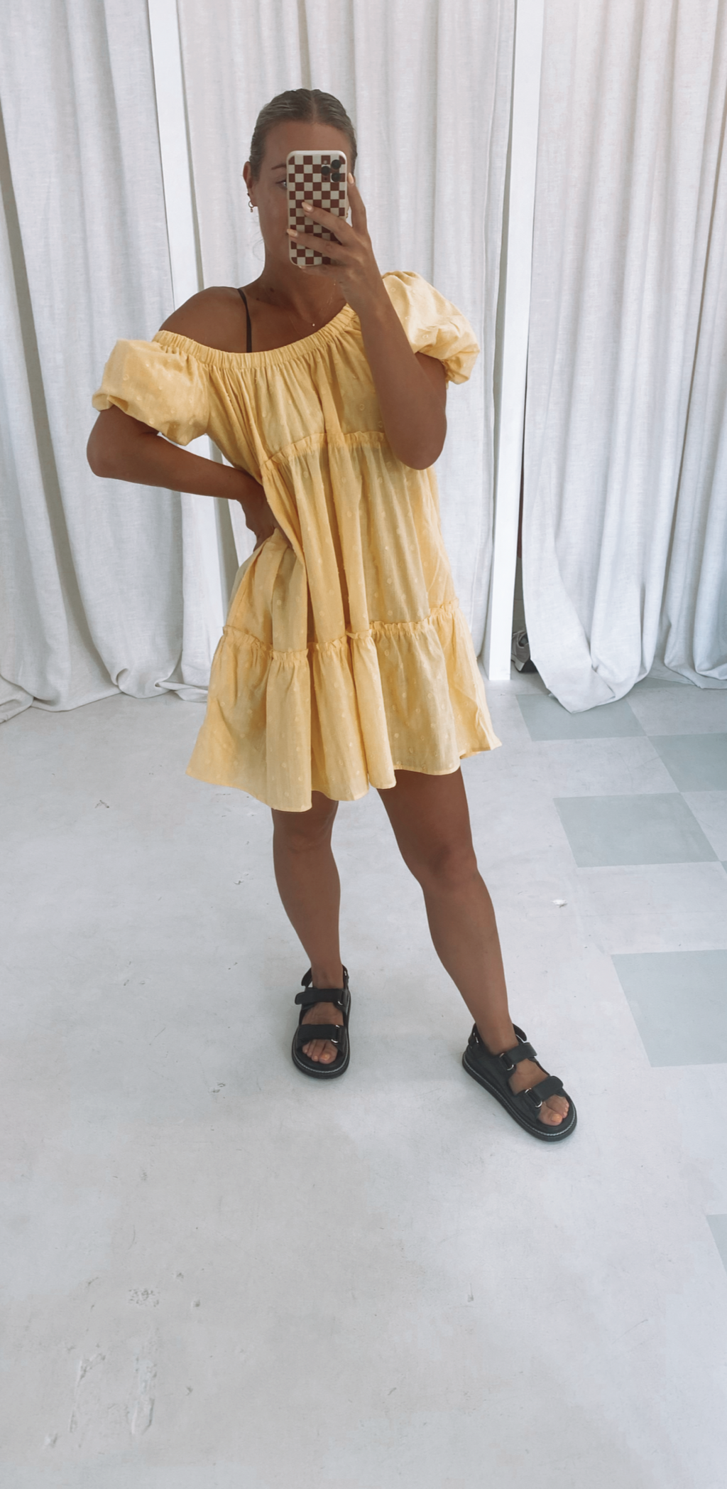 Lara Mini Dress Yellow