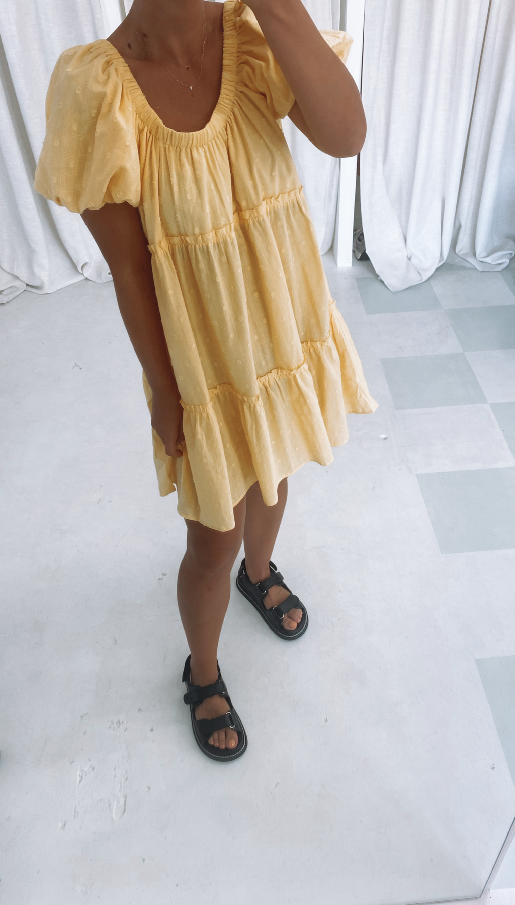 Lara Mini Dress Yellow