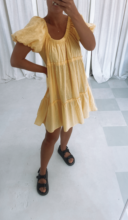 Lara Mini Dress Yellow
