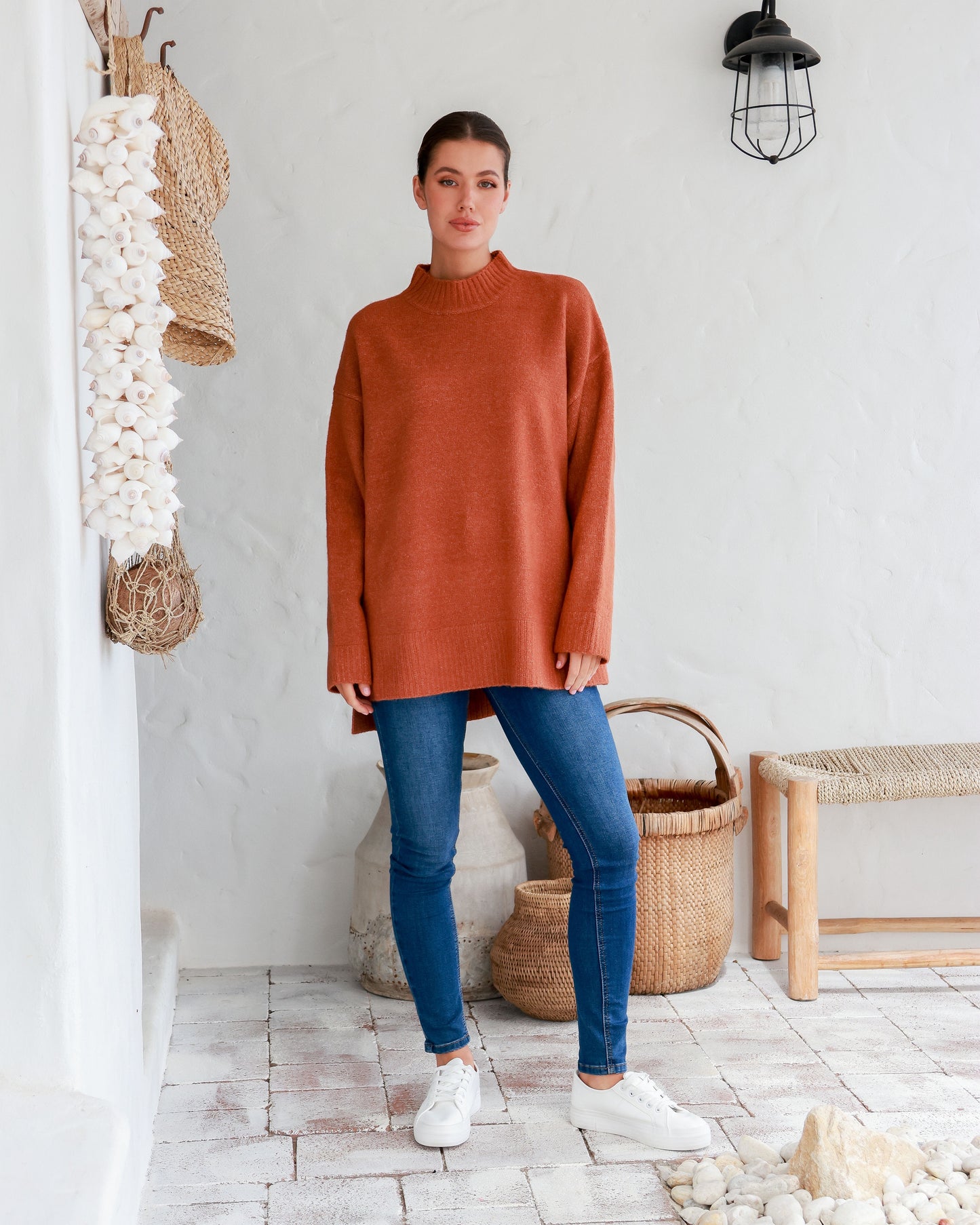 Ruby Tan Oversized Knit