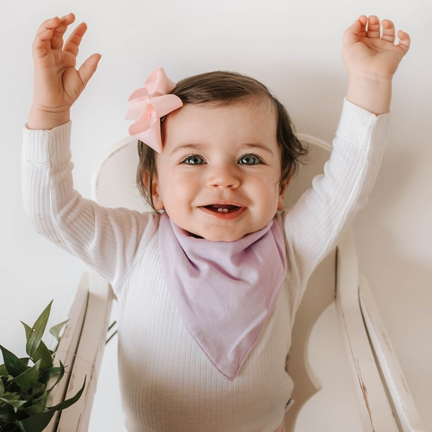 Lilac Dribble Bib