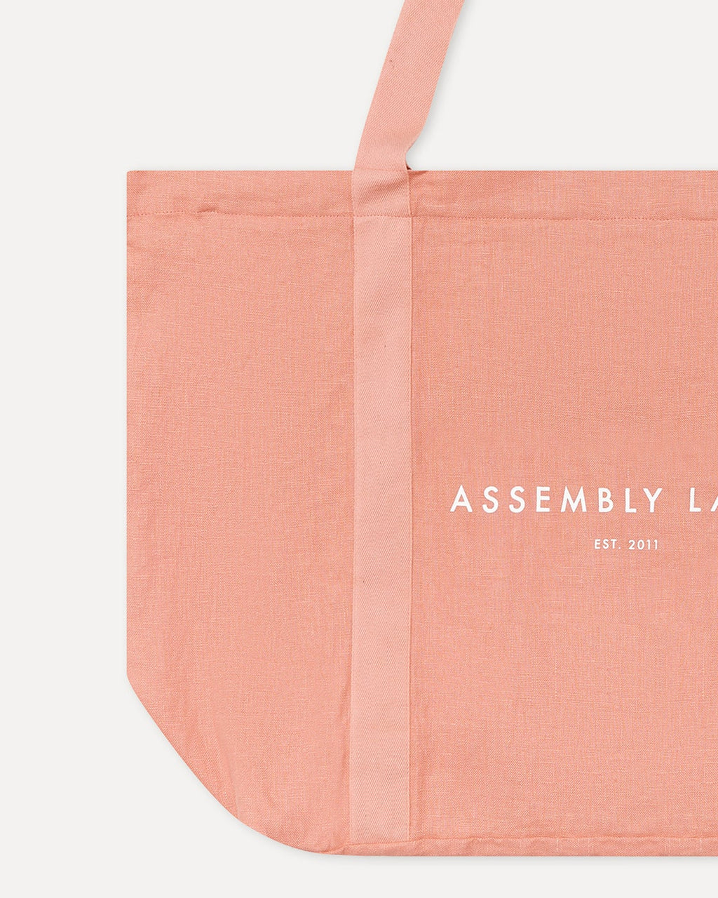 Linen Tote Bag Washed Red
