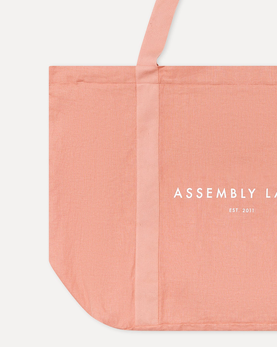 Linen Tote Bag Washed Red