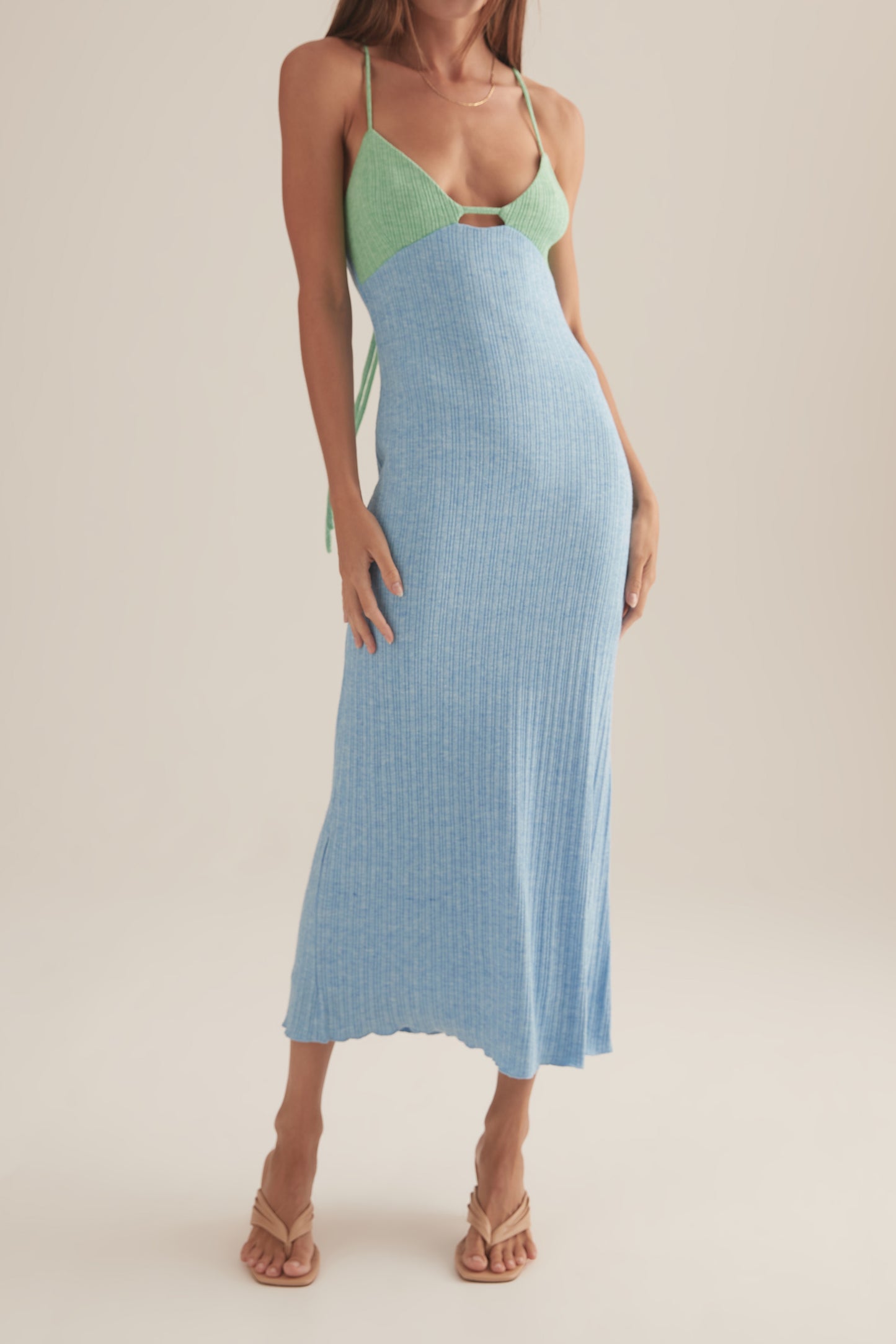 Mae Knit Dress Azure