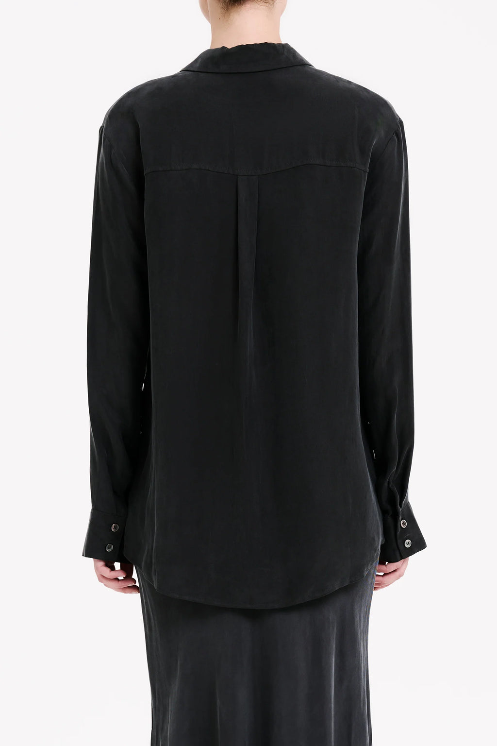 Ari Cupro Shirt Coal