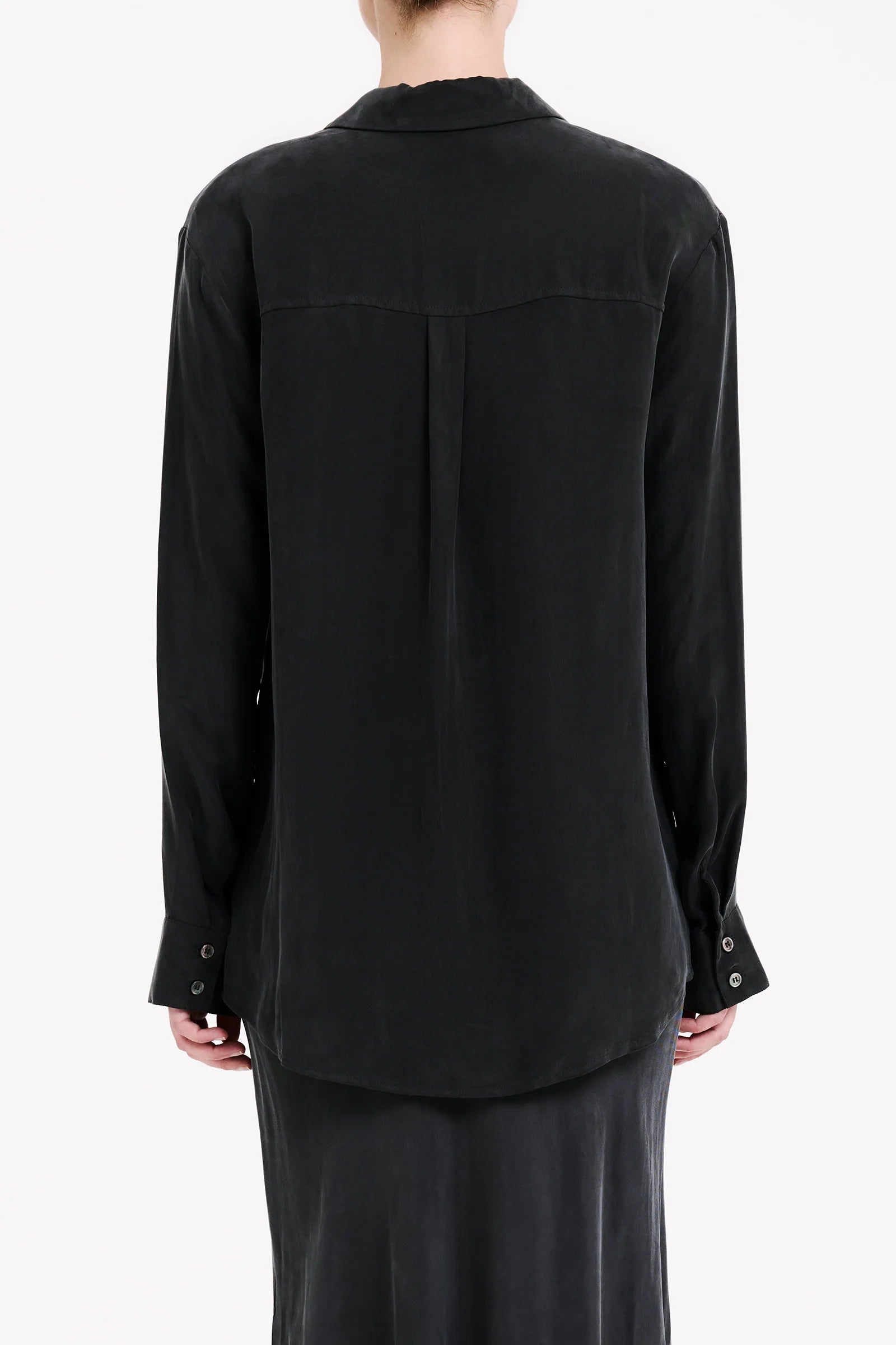 Ari Cupro Shirt Coal