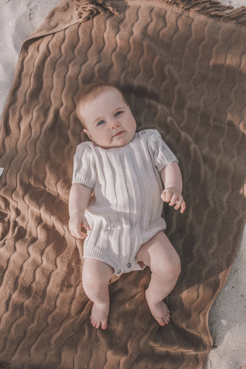 Wide Ribbed Bodysuit Coconut