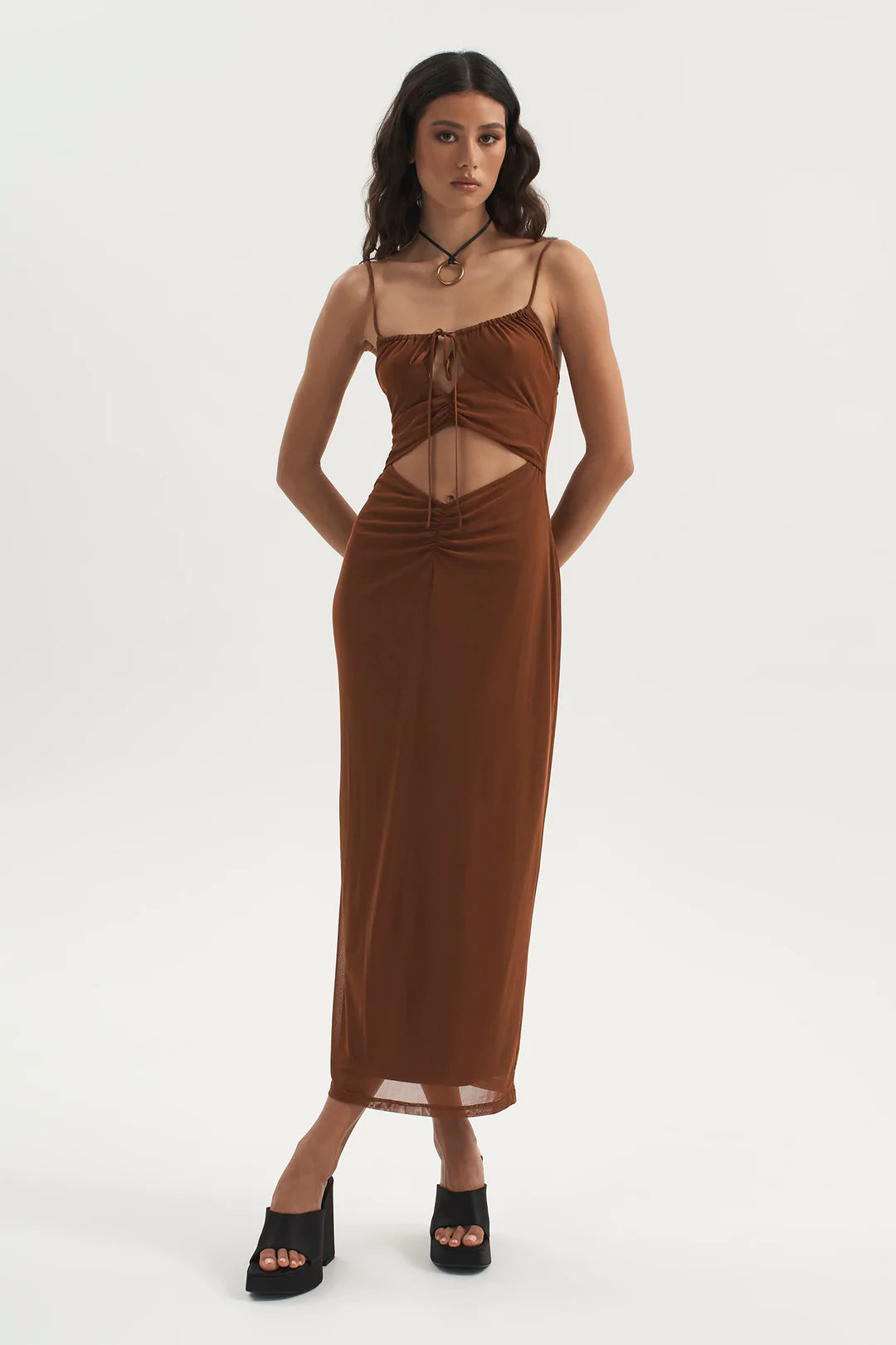 Mona-Lisa Dress Mocha
